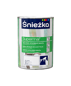 Эмаль SNIEZKA Supermal МФ RAL9003 белая глянцевая 0,8л 238x286 в Материке