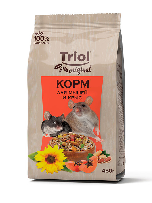Корм для мышей и крыс Triol Original (450г) 495x660 Корм для мышей и крыс Triol Original (450г) 495x660 в Материке