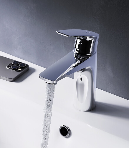 Смеситель FRESH F9B02100 (для умывальника) 438x503 в Материке - Вариант 3