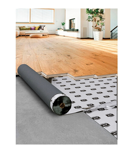 Подложка д/пола A-STEP:OPTIMA SILVER_EVA 1*10м*3мм (1рул=10м2) 438x503 в Материке