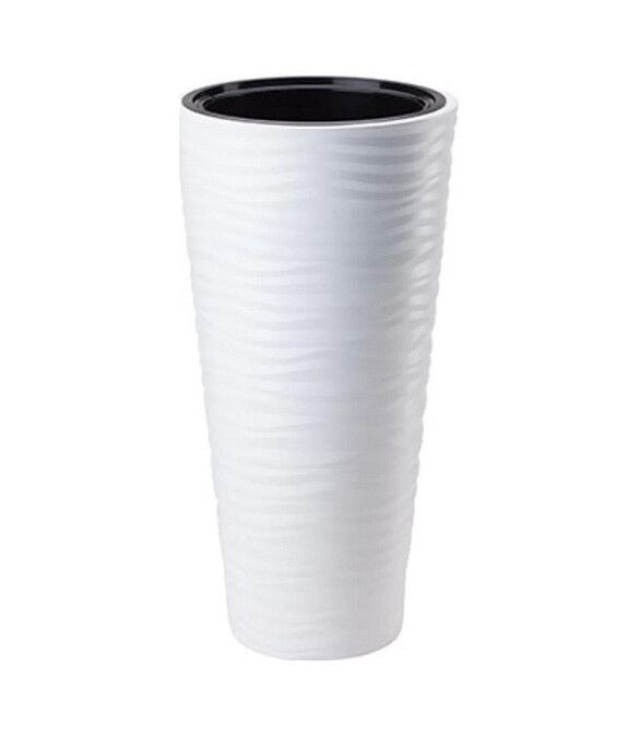 Кашпо SAHARA Dunes Slim Round с вкладышем (34,5x68,5см) пластик белый 2790-011 586x674 Кашпо SAHARA Dunes Slim Round с вкладышем (34,5x68,5см) пластик белый 2790-011 586x674 в Материке