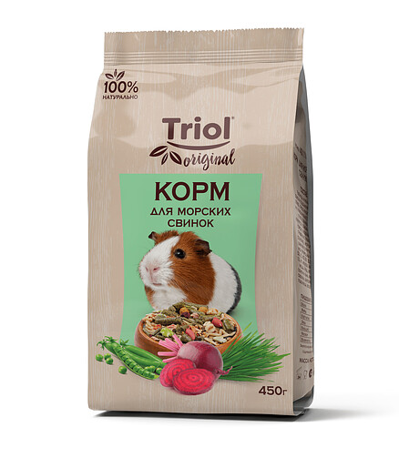 Корм для морских свинок Triol Original (450г) 438x503 в Материке