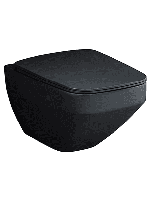 Унитаз INSPIRE V2.0 FlashClean подвесной черный-мат с сиденьем Duroplast S-Close 238x286 в Материке