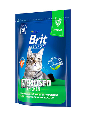 Корм для кошек Brit Premium Sterilised курица (0,4кг) 238x286 в Материке
