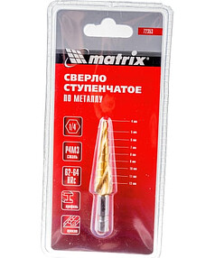 Сверло ступенчатое MATRIX 72353 6-гран. 4-12мм