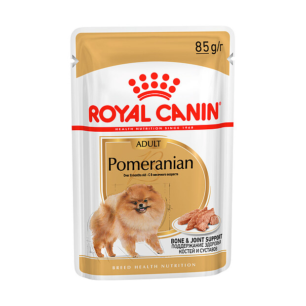 Корм для собак Померанских шпицев POMERANIAN ADULT паштет (85г) Royal Canin