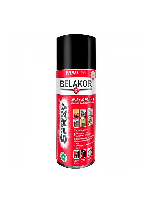 Эмаль аэроз. BELAKOR17 алкид. RAL9005 матовая, 520мл 495x660 Эмаль аэроз. BELAKOR17 алкид. RAL9005 матовая, 520мл 495x660 в Материке