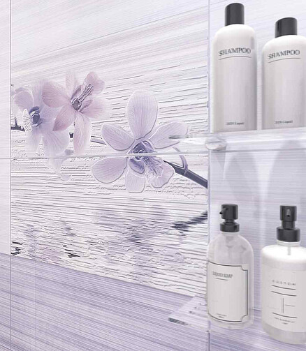 Декор-панно Cersanit MIRACLE 40х44см цвет цветы 438x503 в Материке