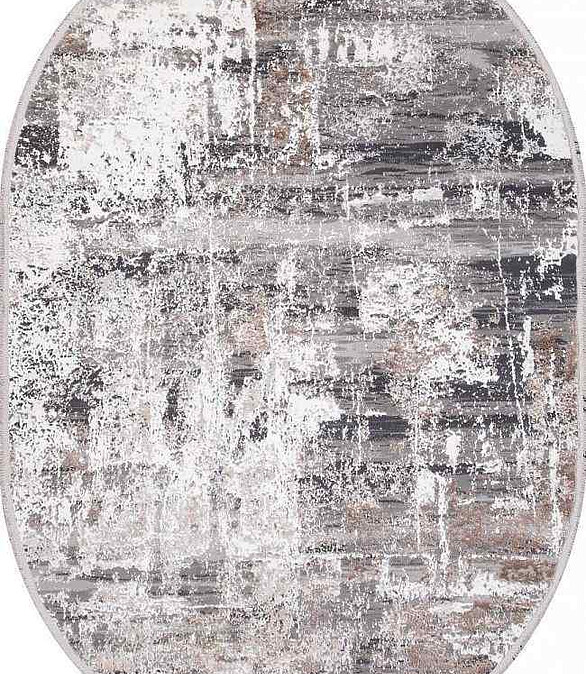 Ковер MODA 1403 Acik Gri 194*290, овал 586x674 Ковер MODA 1403 Acik Gri 194*290, овал 586x674 в Материке