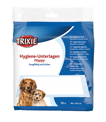 Пеленки TRIXIE для приучения животного к месту 60*60см (уп=10шт) 438x503 в Материке