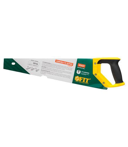 Ножовка по дереву FIT 40469 5-7ТPI 450мм 438x503 в Материке - Вариант 3