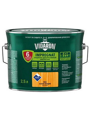 Пропитка Vidaron Импрегнат акация белая, 2,5л 238x286 в Материке