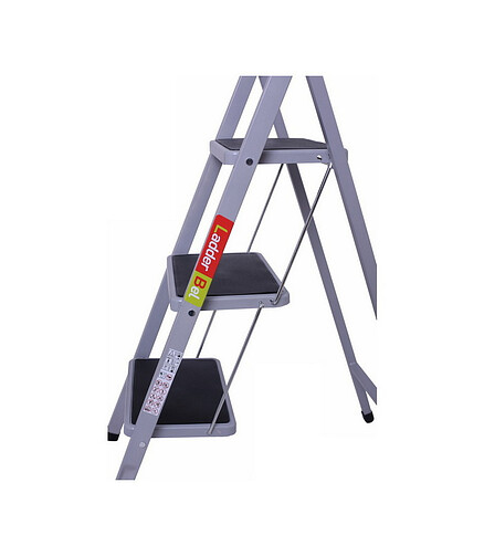 Лестница-стремянка LadderBel стальн. 3-ступ. с прорезин.ступенями 438x503 в Материке - Вариант 4