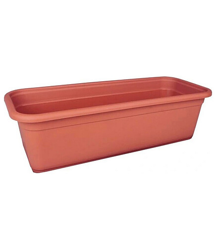 Ящик балконный VENUS Mat Eco Recycled (60x16x13см) пластик кирпичный 5175-010 438x503 в Материке