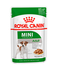 Корм для взрослых собак мелк. пород кусочки в соусе Mini Adult (85г) Royal Canin