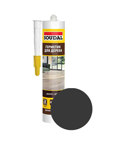 Герметик SOUDAL для паркета венге, 280мл 438x503 в Материке