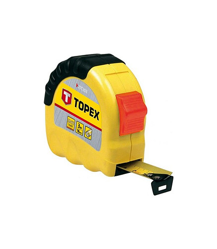 Рулетка TOPEX 27C303 3м*16мм 438x503 в Материке