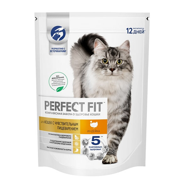 Корм для кошек PERFECT FIT с чувств. пищевар., индейка (0,19кг) 586x674 Корм для кошек PERFECT FIT с чувств. пищевар., индейка (0,19кг) 586x674 в Материке