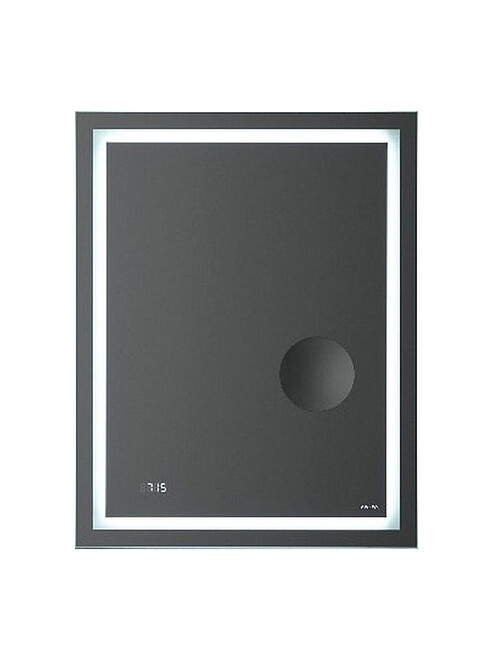 Зеркало GEM M91AMOX0553WG 55х70см с контурной LED-подсветкой, часами и линзой 495x660 Зеркало GEM M91AMOX0553WG 55х70см с контурной LED-подсветкой, часами и линзой 495x660 в Материке