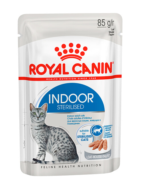 Корм для кошек Royal Canin Indoor Sterilised паштет (85г) 495x660 Корм для кошек Royal Canin Indoor Sterilised паштет (85г) 495x660 в Материке