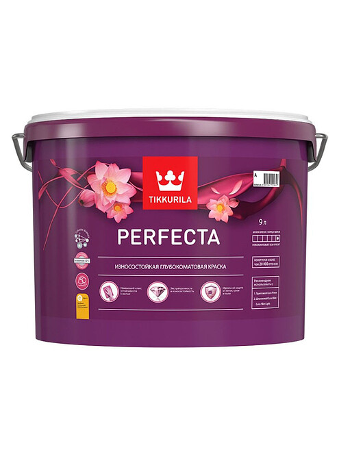 Краска Tikkurila PERFECTA A гл/мат, 9л 495x660 Краска Tikkurila PERFECTA A гл/мат, 9л 495x660 в Материке