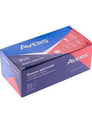 Замок врезной с ручками AVERS 1023/60-G, золото, гальваника 238x286 в Материке - Вариант 2