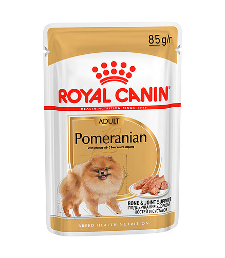 Корм для собак Royal Canin Pomeranian паштет (85г) 438x503 в Материке