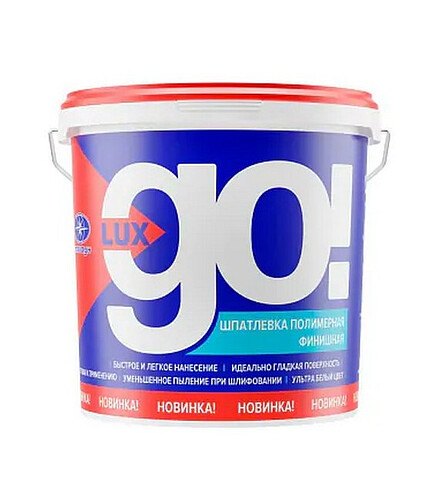 Шпатлевка Тайфун LUX GO полимерная финишная, 18кг 438x503 в Материке