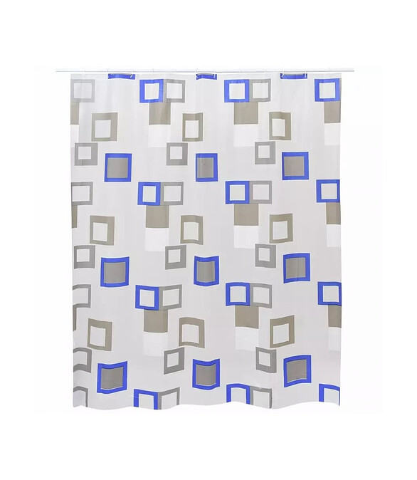 Штора для ванной комнаты PEVA BASIC MONTANA MULTI 08089, 180x200см с кольцами 586x674 Штора для ванной комнаты PEVA BASIC MONTANA MULTI 08089, 180x200см с кольцами 586x674 в Материке