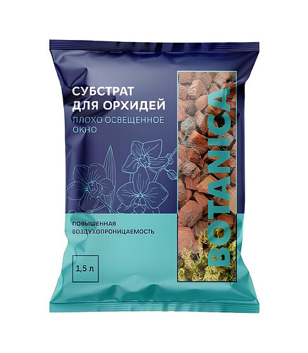 Субстрат для орхидей Botanica Плохо освещенное окно (1,5л) 438x503 в Материке - Вариант 2