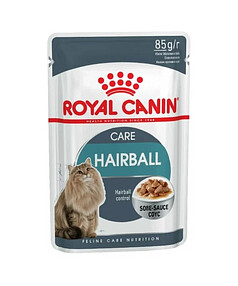 Корм для кошек кусочки в соусе для выведения шерсти Hairball Care (85г) Royal