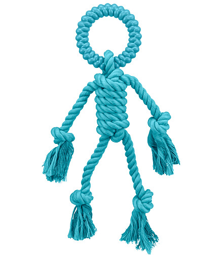 Игрушка для собак TRIXIE "Фигурка из веревок" с пищалкой, каучук+верев.(20*39см) 438x503 в Материке