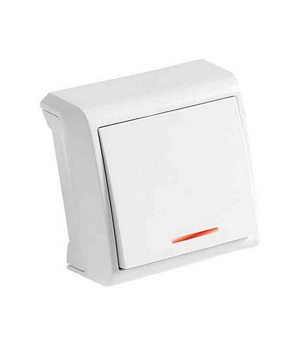 Выключатель Viko VERA 90681019 1кл. подсв. белый 438x503 в Материке