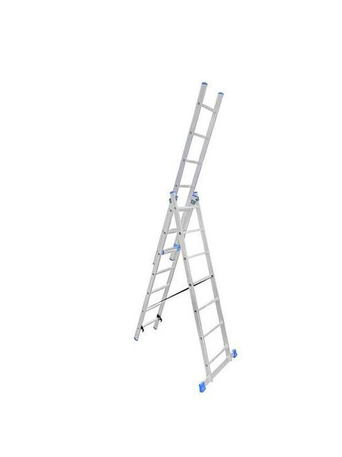 Лестница универсальная LadderBel алюмин. 3-секционная 7 ступ. LS307 495x660 Лестница универсальная LadderBel алюмин. 3-секционная 7 ступ. LS307 495x660 в Материке