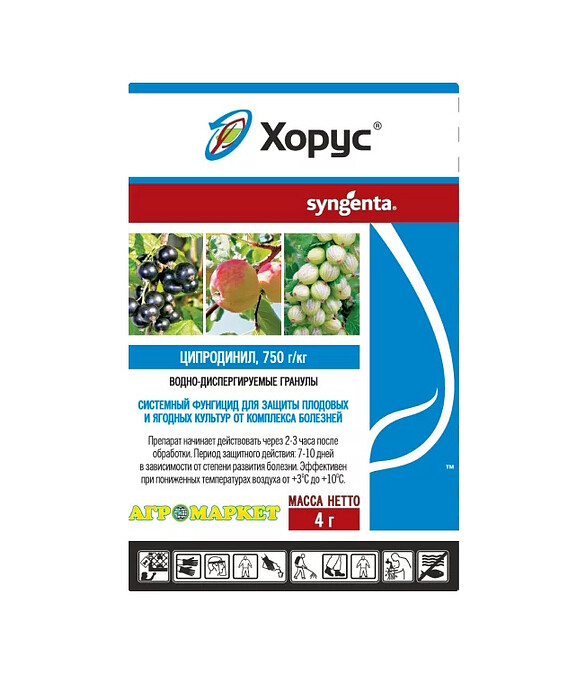 Хорус, фунгицид (4г) Syngenta, ТММ 586x674 в Материке