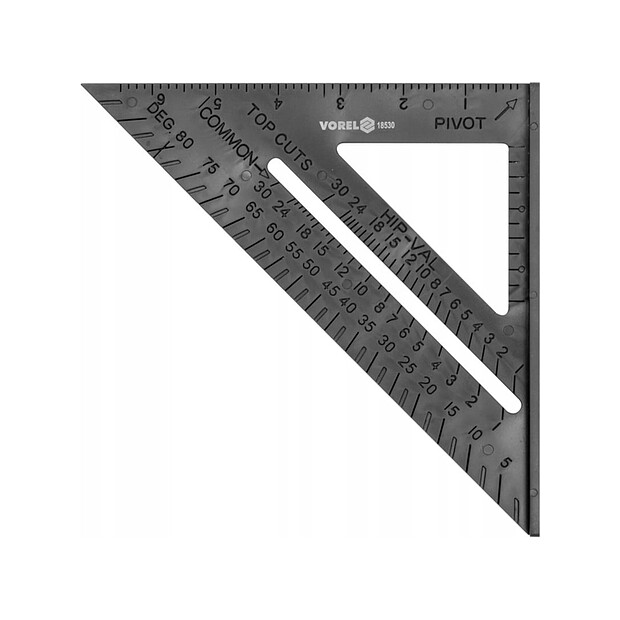 Угольник кровельный VOREL 18530 180х180мм пластик