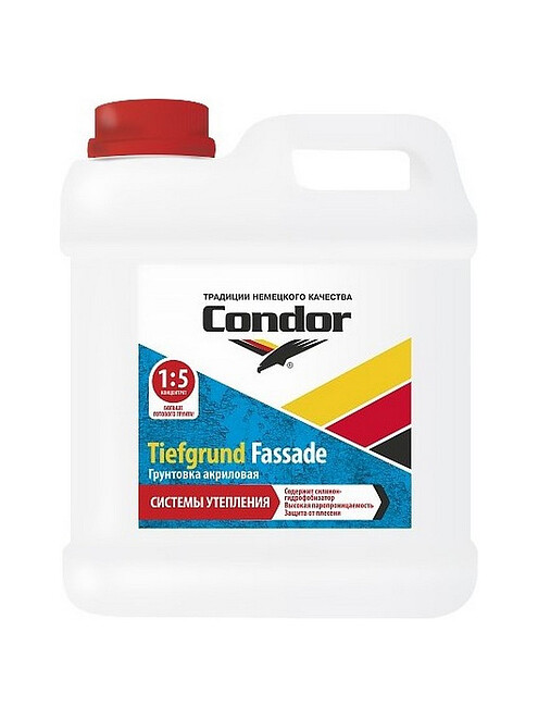 Грунтовка Condor Tiefgrund Fassade, 5кг 495x660 Грунтовка Condor Tiefgrund Fassade, 5кг 495x660 в Материке