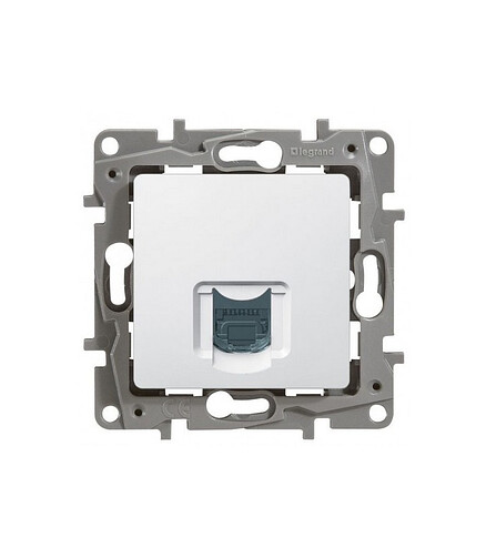 Розетка комп. Legrand ETIKA 672241 1мест. белый 438x503 в Материке