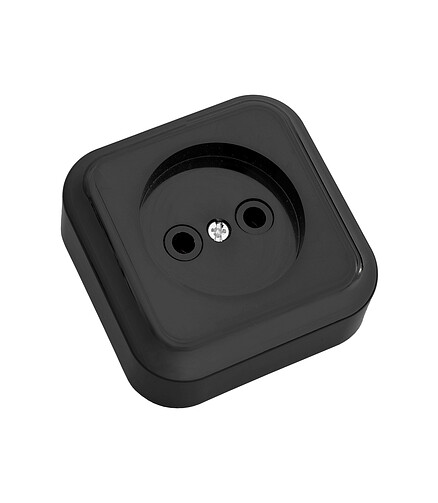 Розетка Bylectrica ПРАЛЕСКА РА16-255 1мест. черный 438x503 в Материке