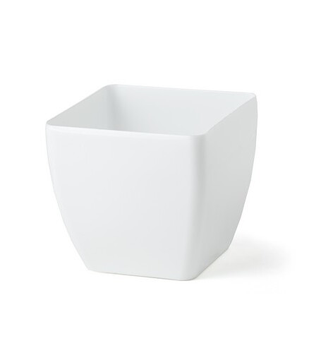 Горшок OptimPlast Квадратный (13x12см) пластик белый Т9501 438x503 в Материке