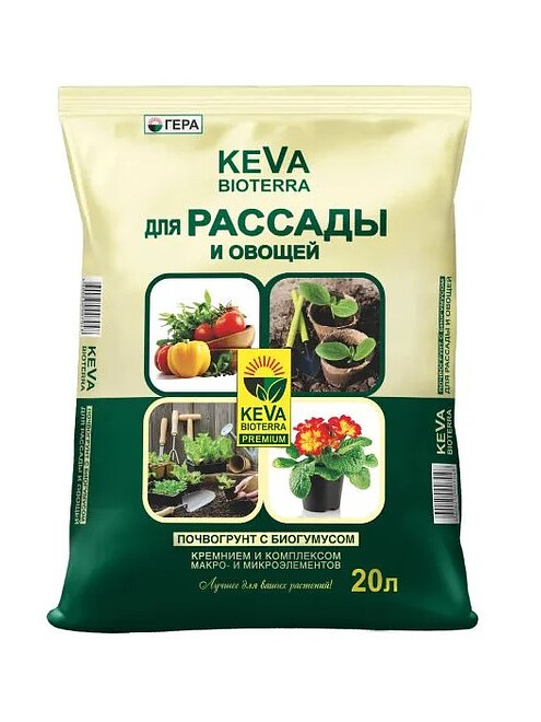 Грунт KEVA BIOTERRA для Рассады и овощей (20л) 495x660 Грунт KEVA BIOTERRA для Рассады и овощей (20л) 495x660 в Материке