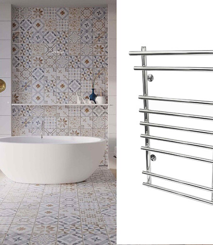 Полотенцесушитель CASCADE Л. 50х100.К9.G1 438x503 в Материке - Вариант 2