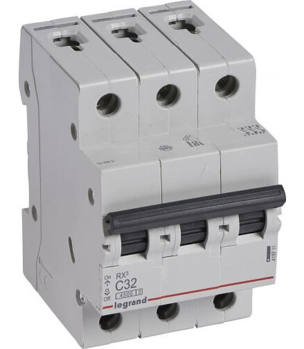 Выключатель автоматический LEGRAND RX3 3П 32A 438x503 в Материке - Вариант 2
