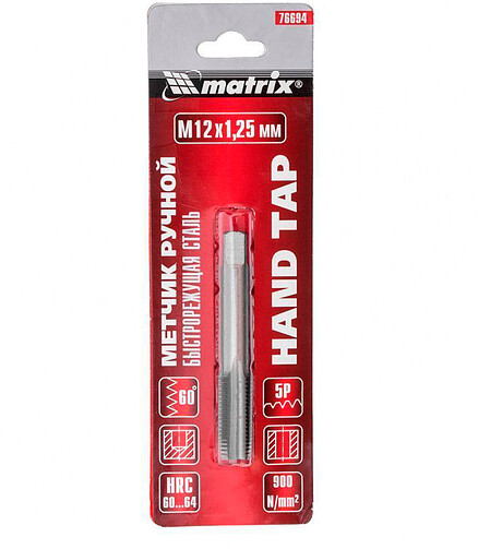 Метчик MATRIX M12х1.25мм 438x503 в Материке - Вариант 2