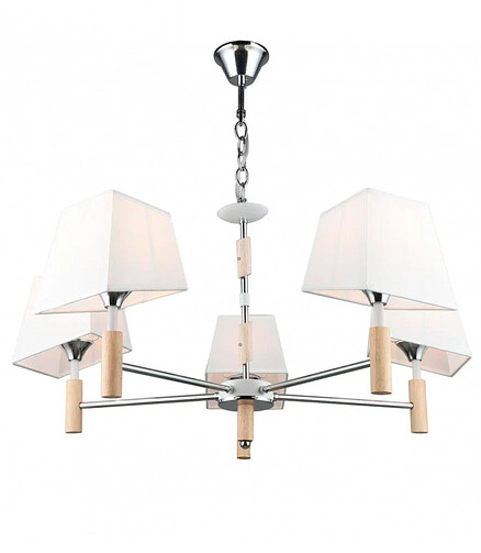Люстра Imex MD.4221-5-P-CH+WH E27 438x503 в Материке