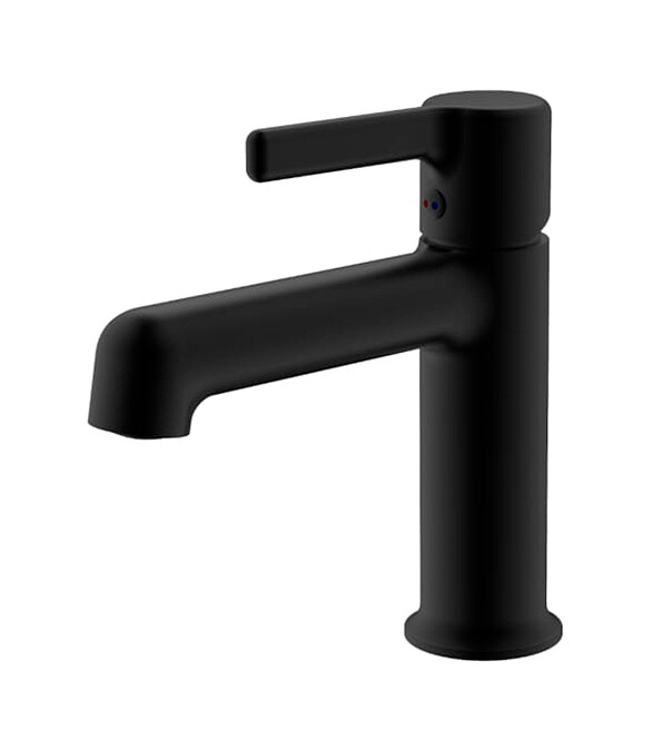Смеситель COLUMN BLACK CLM 26M B (для умывальника) черный 586x674 в Материке