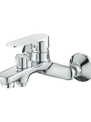 Смеситель CRON CN60523 (для ванны, короткий излив) с душ.комплектом, ЦИНК 238x286 в Материке