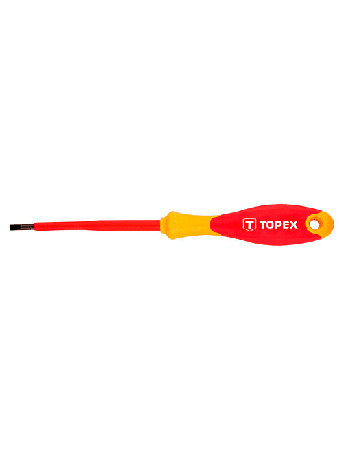 Отвертка диэлектр. TOPEX SL4х100мм 495x660 Отвертка диэлектр. TOPEX SL4х100мм 495x660 в Материке