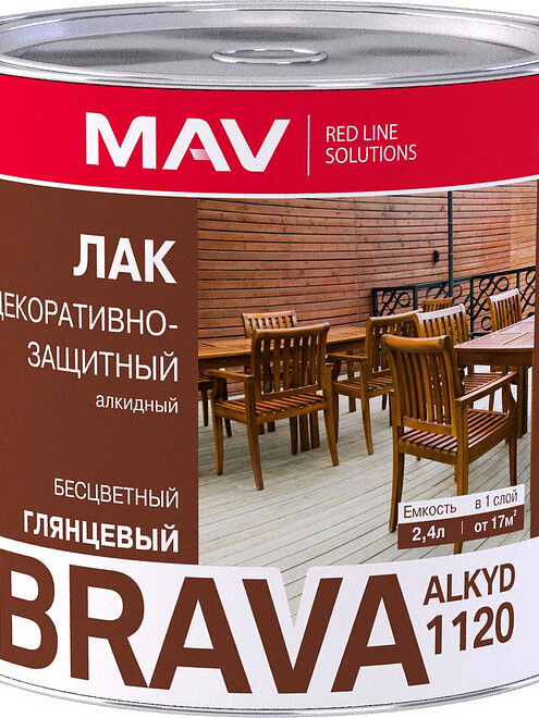 Лак BRAVA алкидный для наруж./внутр. работ, 1,7кг 495x660 Лак BRAVA алкидный для наруж./внутр. работ, 1,7кг 495x660 в Материке
