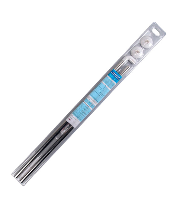Карниз для ванной угловой 90х90см ХРОМ, 8018-L90 586x674 Карниз для ванной угловой 90х90см ХРОМ, 8018-L90 586x674 в Материке